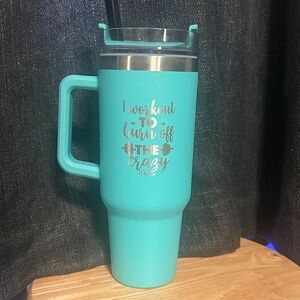 Teal Insulated Tumbler with Handle